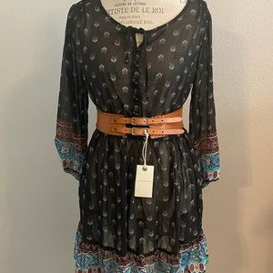 Lucky Brand Leather  Double Buckle Women Belt NWT